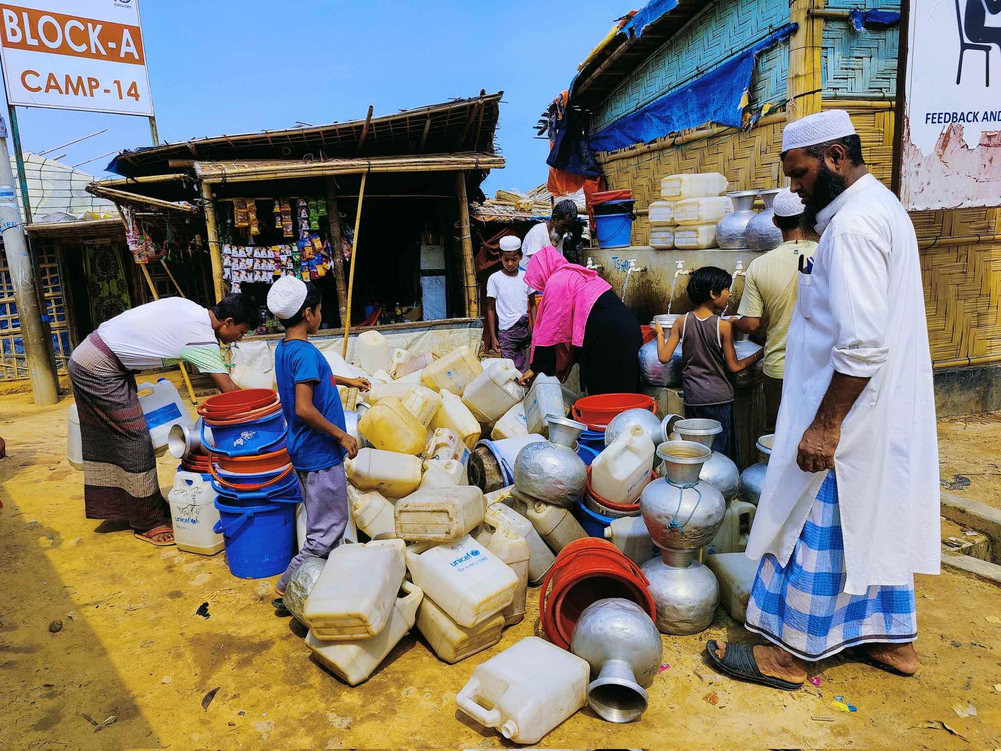 Photo of Camp 14 water situation by Ro Arfat Khan